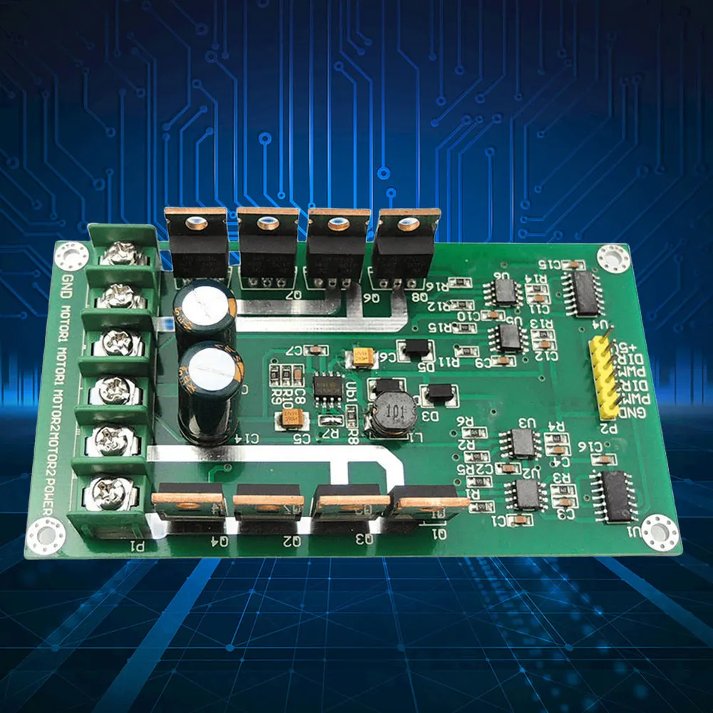 Модуль платы драйвера двойного двигателя 10А пиковый драйвер 30А модуль H-моста 3