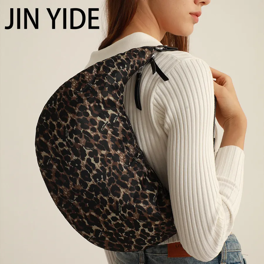 Fashion Half Moon Sapce Padded Women Shoulder Bags Designer Down Cotton Lady Handbags High Quailty Large Tote Winter Purses 2023