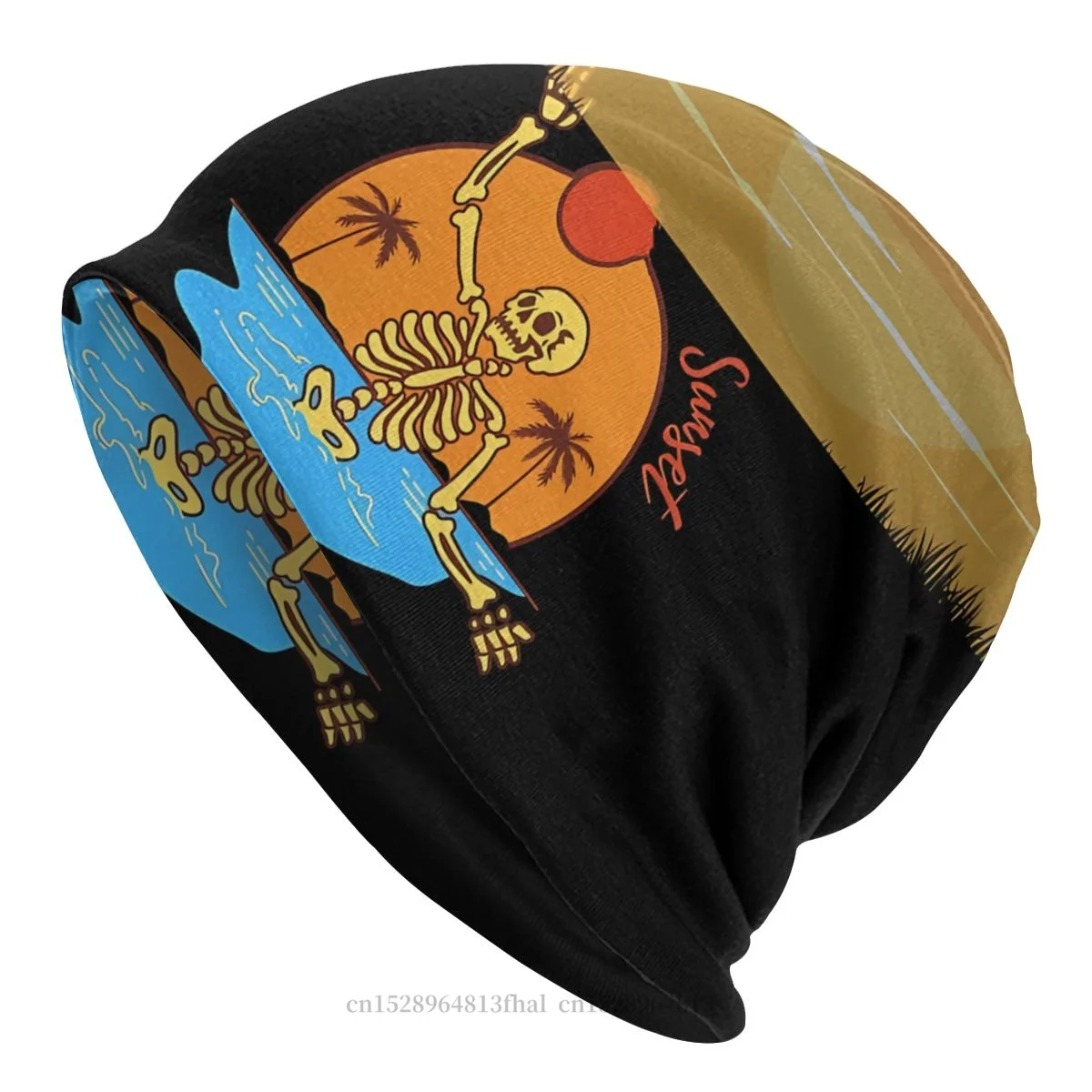 

Sunset Squelette Play Hand Ball In Sunset Sport Beanie Caps Gothique Skullies Beanies Ski Caps Cotton Bonnet Hats