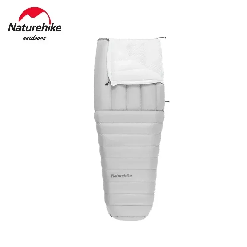Спальный мешок Naturehike зимний легкий спальный на белом утином пуху сверхлегкий