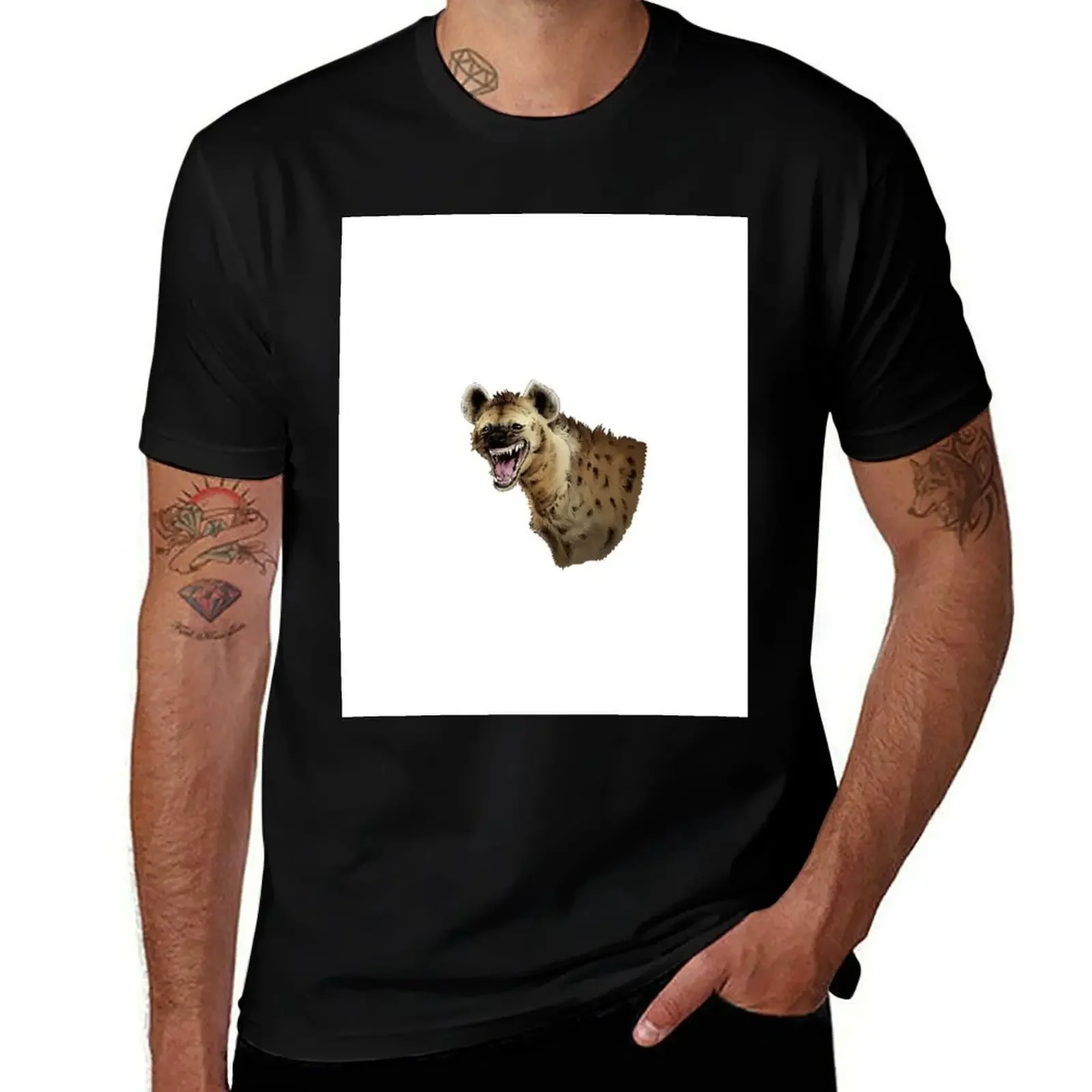 Футболка Laughing Hyena с цветным рисунком футболка большого размера дешевые черные