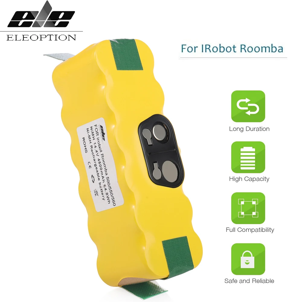 

14.4V Ni-Mh Replacement Battery For iRobot Roomba 500 510 531 535 540 550 560 570 580 595 620 650 660 760 770 780 790 870 880