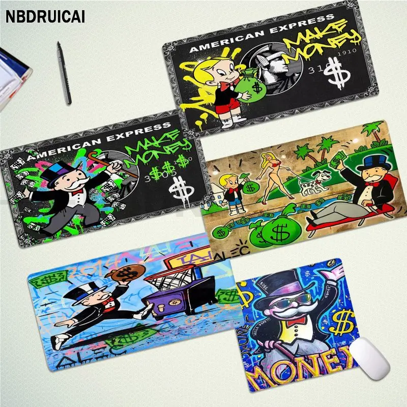 

Cartoon Luxury Dollar MonopolyS Mousepad My Favorite gamer play mats Mousepad Size for Keyboards Mat boyfriend Gift