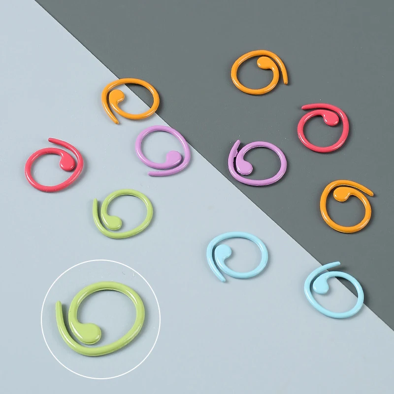 100 Шт. Красочные Маркеры Для Вязания И Крючком С Фиксацией Металлические Счетчики