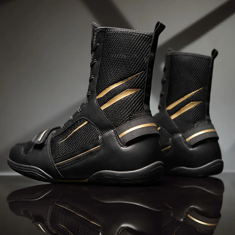 Новая обувь для борьбы мужские легкие боксерские туфли Молодежная сетчатая