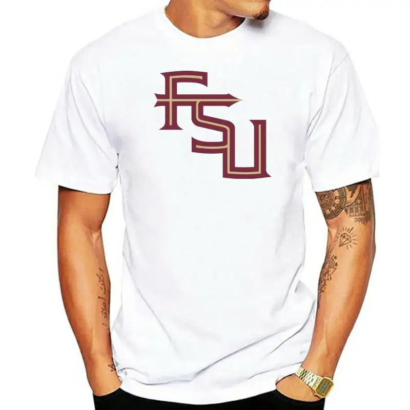 

Different Colours High Quality 100% Mens Florida State Seminoles Fsu Wordmark Short Slev Tee Tshirt