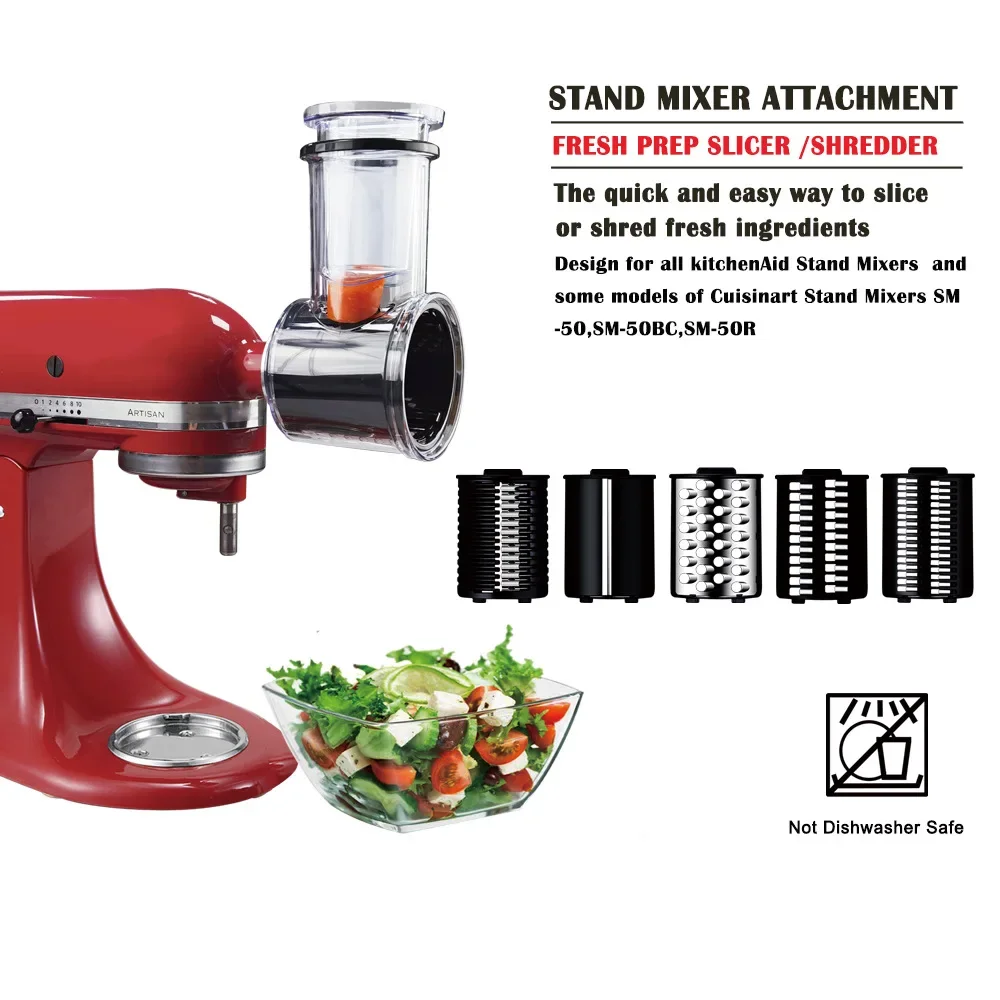 Новые аксессуары для кухонной машины KitchenAid Chef Machine: насадка для нарезки овощей большого диаметра, насадка для приготовления прессованной лапши Chubao Kaishanyi и насадка для измельчения мяса. (art.: 3920d7eb240cb) - 3920d7eb240cb