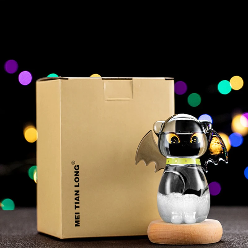 Флакон с прогнозом погоды Wing Cat стеклянная штормовая бутылка подставкой под