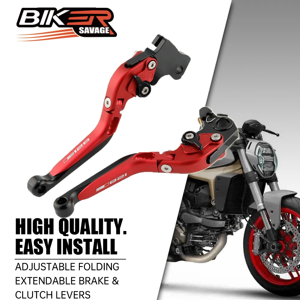 

Moto Adjustable Folding Extendable Brake & Clutch Levers Motorcycle Accessories For DUCATI MONSTER 696 796 797 821 950 1200/S/R