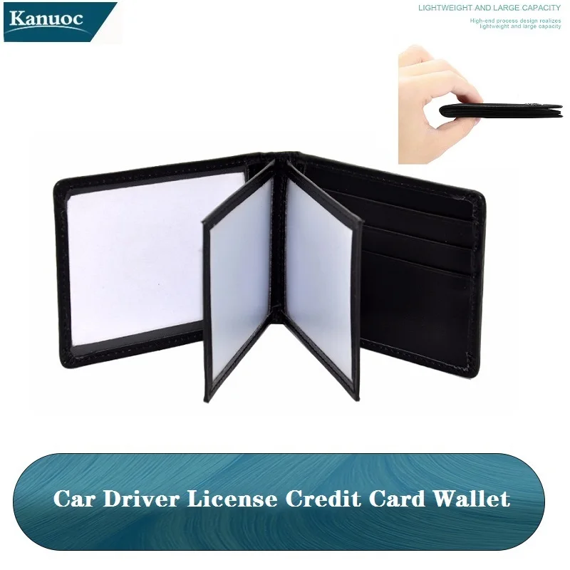 

For BMW X1 E84 X3 E83 F25 M3 E90 E91 E60 E70 F30 F10 X5 X6 Men's Leather Car Driver License Bag Credit Card Holder Holiday Gifts