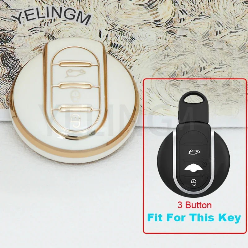 Чехол для автомобильного ключа из ТПУ BMW MINI COOPER S ONE JCW F54 F55 F56 F57 F60 CLUBMAN COUNTRYMAN