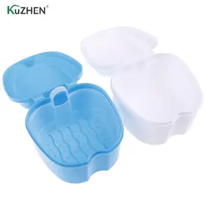 Коробка для протезов, органайзер для зубных протезов, искусственная коробка для хранения зубов с подвесной сеткой, контейнер для чистки зубов, чехлы для коробочки для зубов