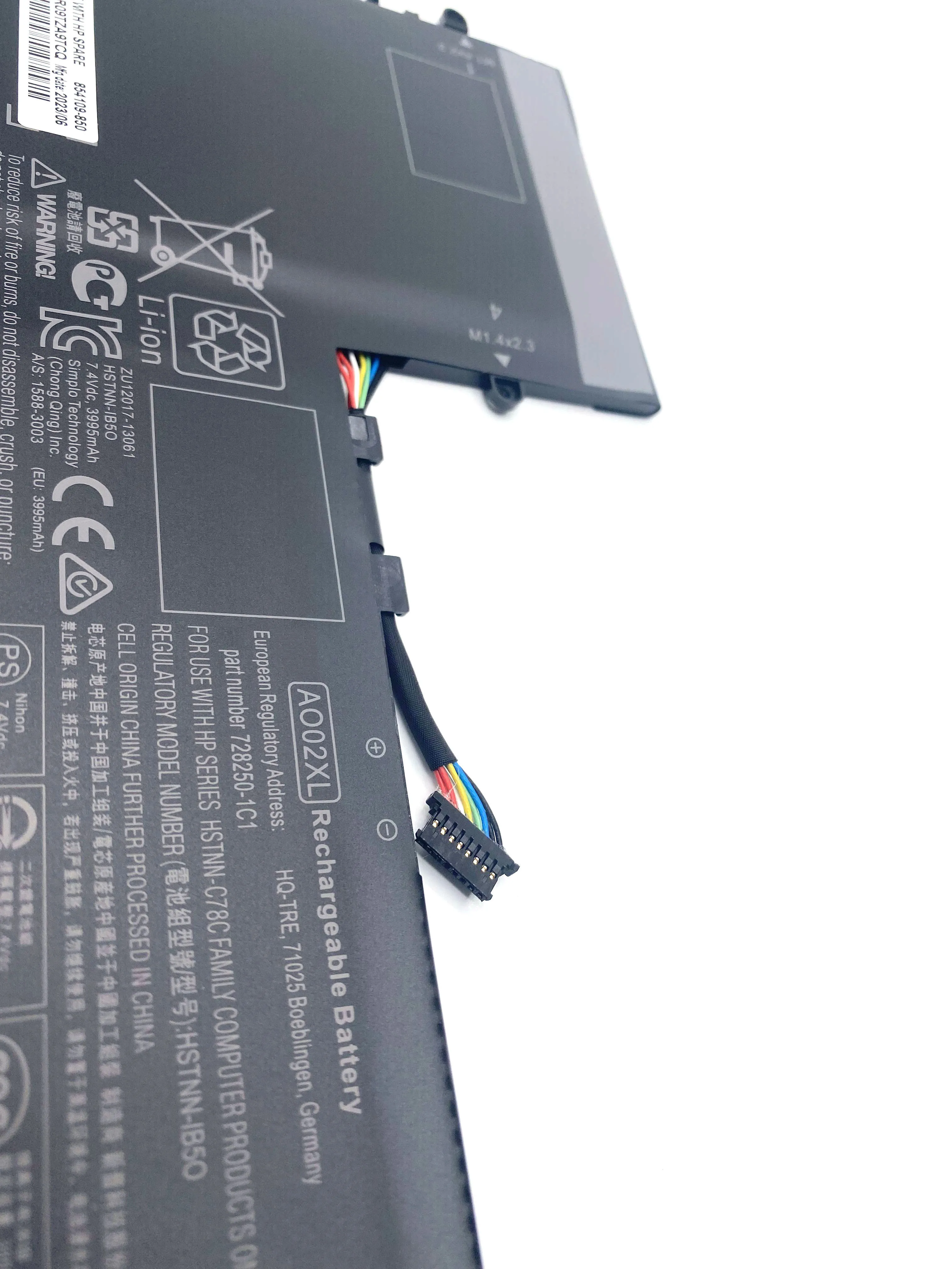 Новый аккумулятор для ноутбука A002XL AO02XL 31 Втч HP ElitePad 1000 G2 HSTNN-LB5O HSTNN-C78C HSTNN-IB5Q 728250 -1С1