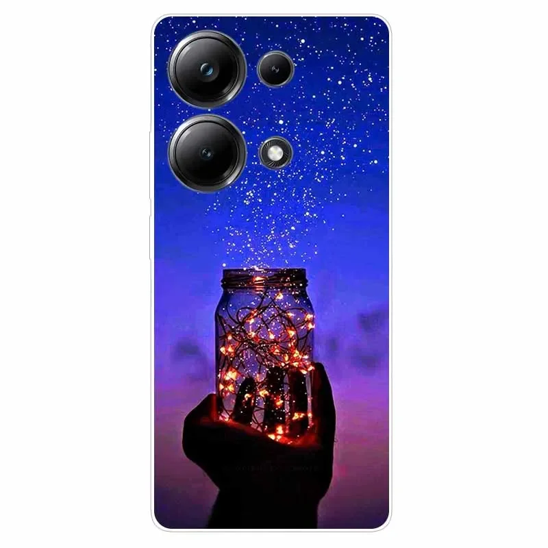 Чехол для телефона Redmi Note 13 Pro 4G прозрачный мягкий силиконовый чехол из ТПУ Xiaomi 13Pro