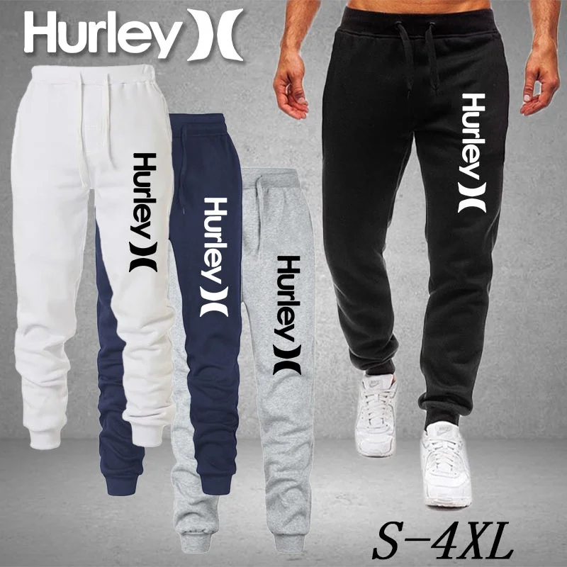 

2022 Мужские штаны с принтом Hurley, тренировочные штаны, штаны для бега с буквенным принтом, мужские дизайнерские повседневные спортивные брюки