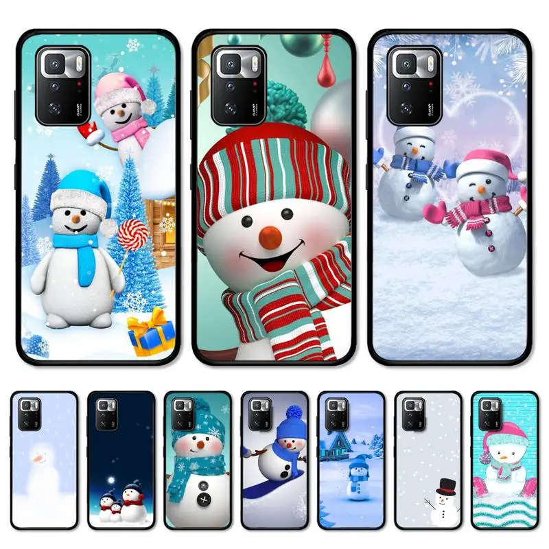 

Cute snowman Phone Case for Redmi Note 8 7 9 4 6 pro max T X 5A 3 10 lite pro