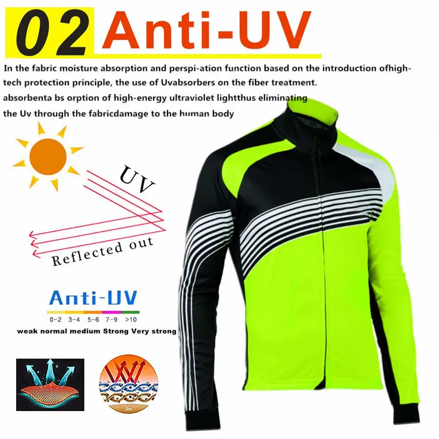 Camisola De Ciclismo Amarelo Fluorescente Para Homens Camisa Bicicleta Respirável Outono and Primavera 2024 г.