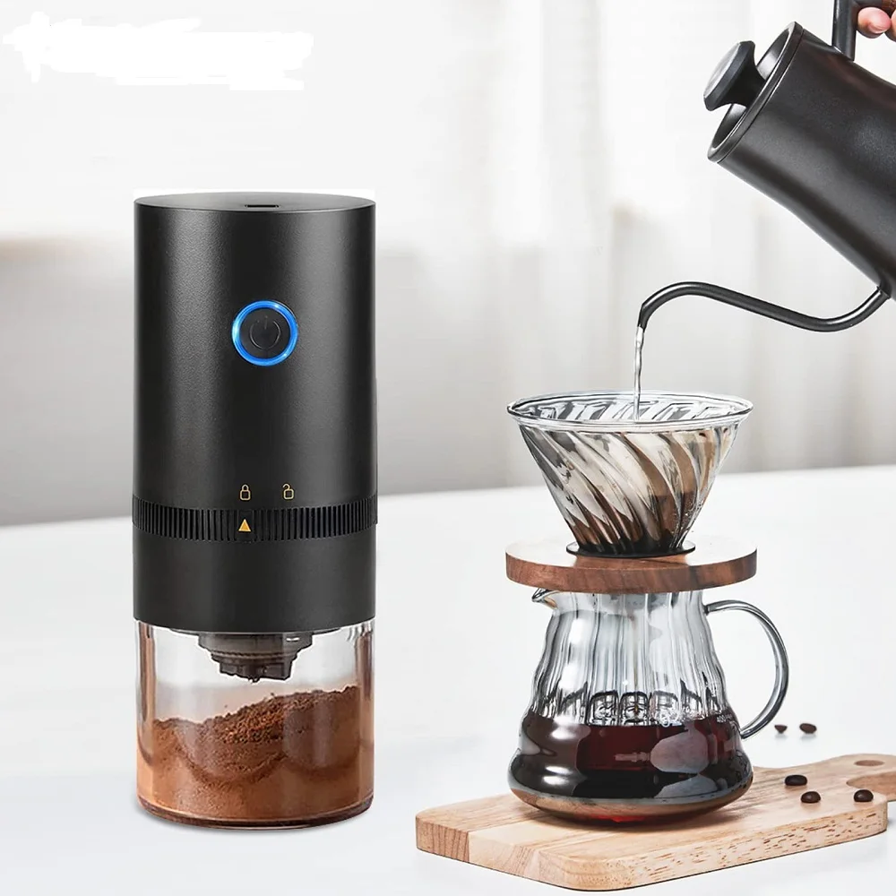 BST Electric Coffee Grinder Electrical Coffee Machines Automatic 25g Portable Coffee Maker 1250mAh USB Rechargeable Coffee Mill