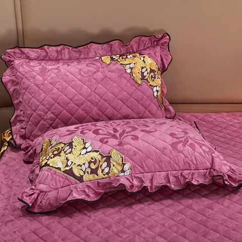 Бархат утолщенный чехол для подушки для зимы, подушка шам, домашнее украшение спальни чехол для подушки