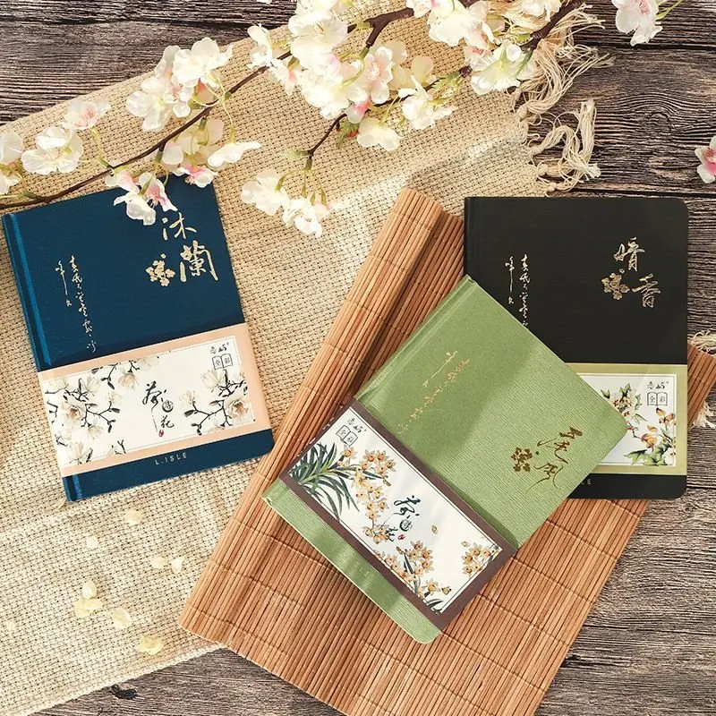 

1Pcs Color Inside Page Notebook Chinese Style Creative Hardcover Diary Books Weekly Planner Handbook Scrapbook Beautiful Gift