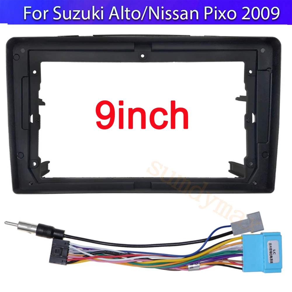 Автомагнитола 2DIN для SUZUKI Alto Nissan Pixo 2009-2017 9 дюймов