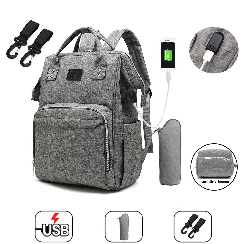 

Fashion Mummy Maternity Diaper Bag Large Nursing Bag Travel Backpack Designer Stroller Baby Bag Baby Care Nappy Backpack