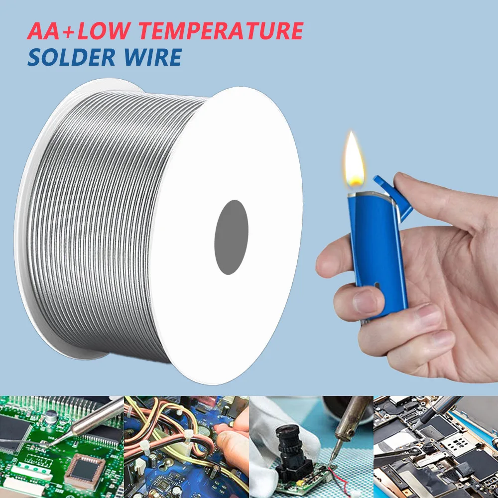 

New lighter Soldering Tin Wire Tin Melt Rosin Core Solder Soldering Wire Roll No-clean FLUX 2.0% welding universal solder wire