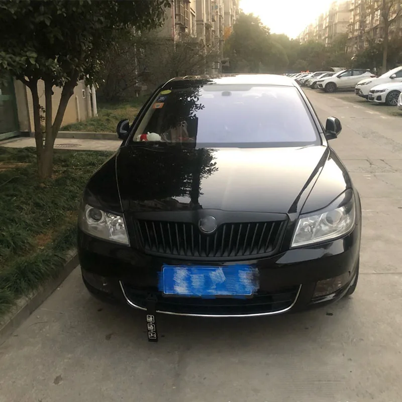 Фото Передняя решетка радиатора для Skoda Octavia 2010-2013, гоночная защитная решетка, накладка-защита, тюнинг-комплект для автомобилей №2