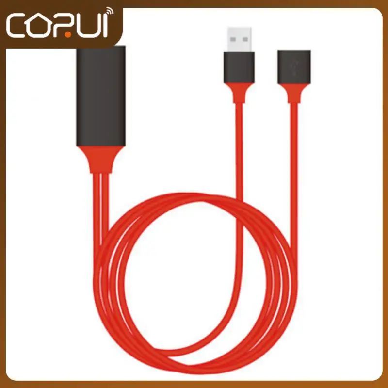 

Universal Mirror Cable Converter Hree-in-one Usb To HDMI-compatible Av Hd Tv Digital Video Adapter Smart Converter Cable 1080p