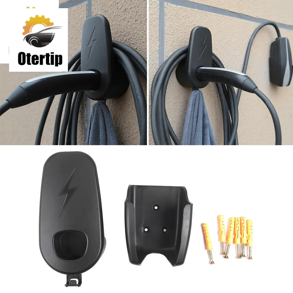 

Otertip Car Charging Cable Mount Charger Chassis Adapter Wall Holder For Tesla Model 3 X S Y Charging Gun Bracket With Screws