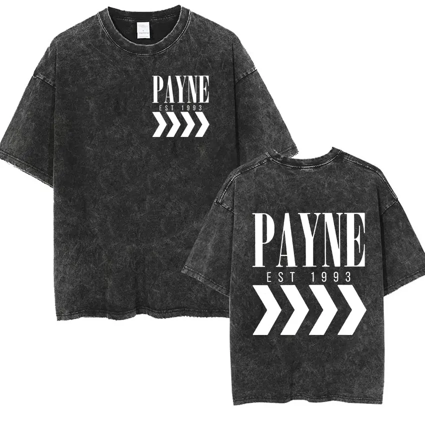 Liam Payne This Not The End Tour 2024 Mark T Shirts Men's Hip Hop Vintage Washed Oversized T-shirt Y2k Man Gothic Clothing Tees