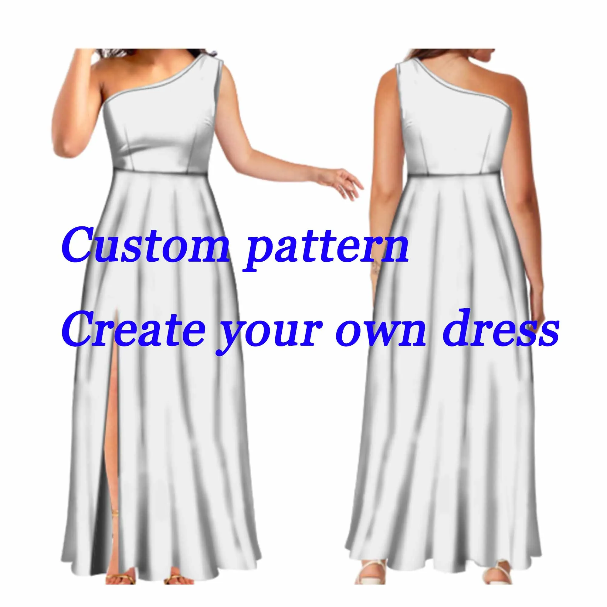 Женское платье макси с принтом Тихоокеанского островка элегантное большим