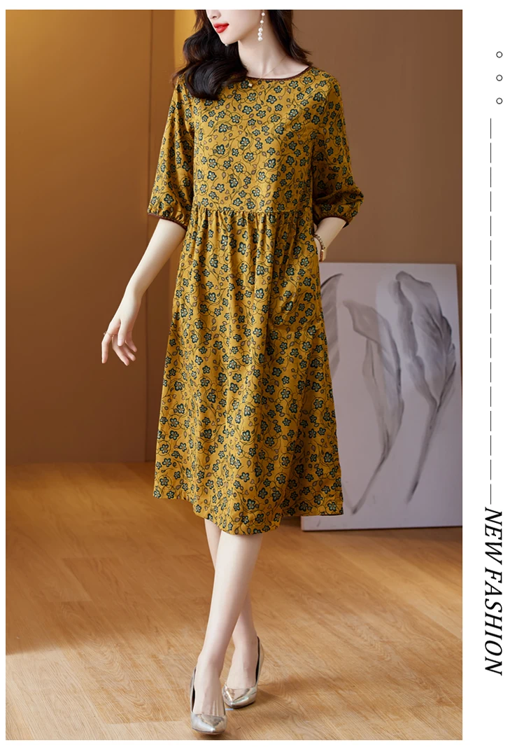 Женское шелковое атласное платье с принтом в виде облаков Новинка лета 2022