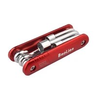 5 12mm folding socket wrench set multifunction household portable 6 in 1 hand tool combination metric imperial system