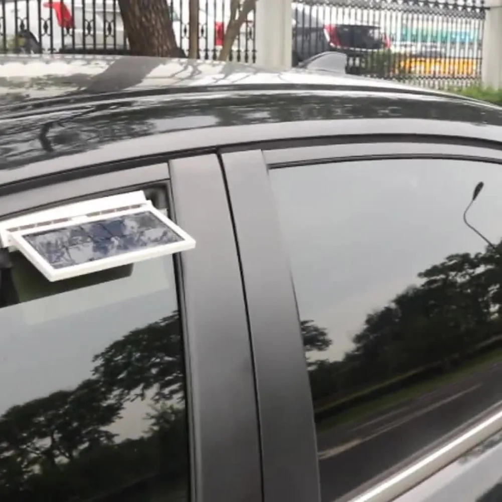 

Новый Прочный высококачественный автомобильный вентилятор охлаждения на солнечной батарее с 2 головками ABS автомобильное окно
