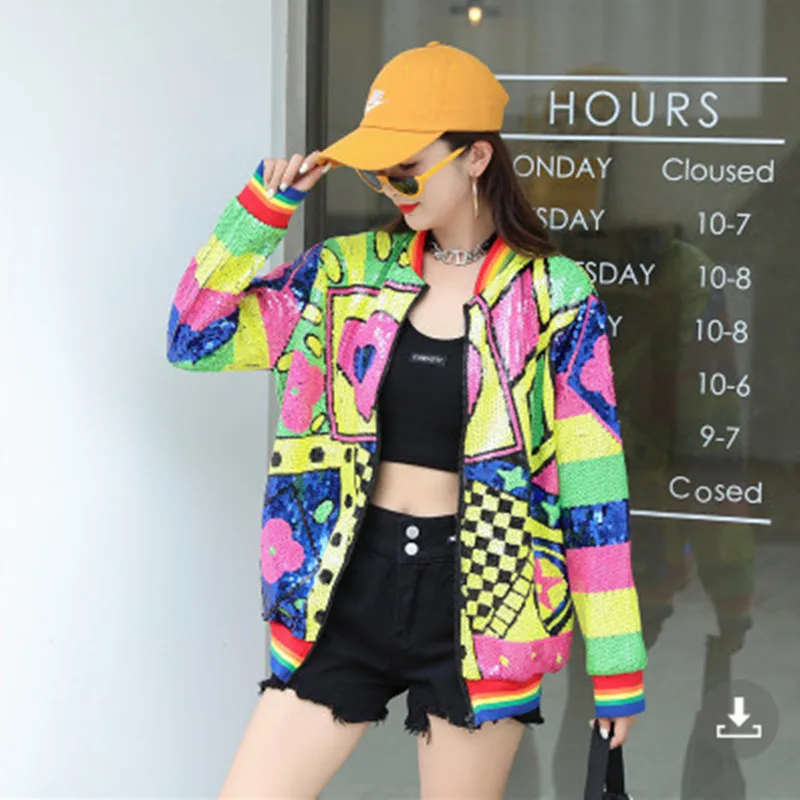 

Дамское модное пальто DALMAZZO с геометрическим рисунком и блестками, новинка, весна-осень, дизайнерская женская куртка на молнии с воротником-стойкой, 2023