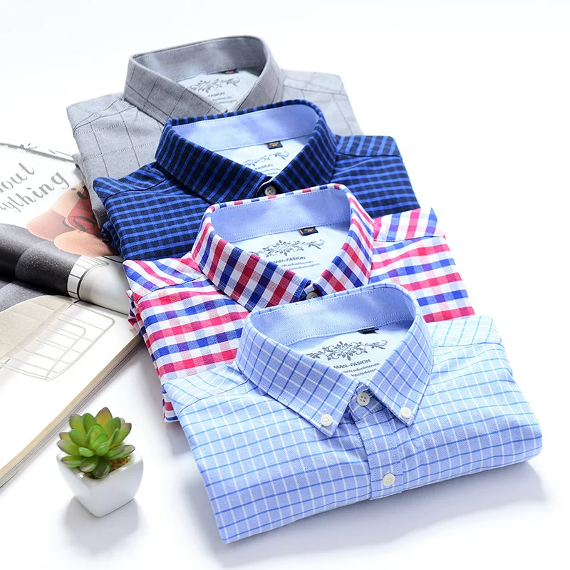 

2022 Men's Spring Long-Sleeved Shirt Casual Square Collar Youth Fashionable All-Match Shirt