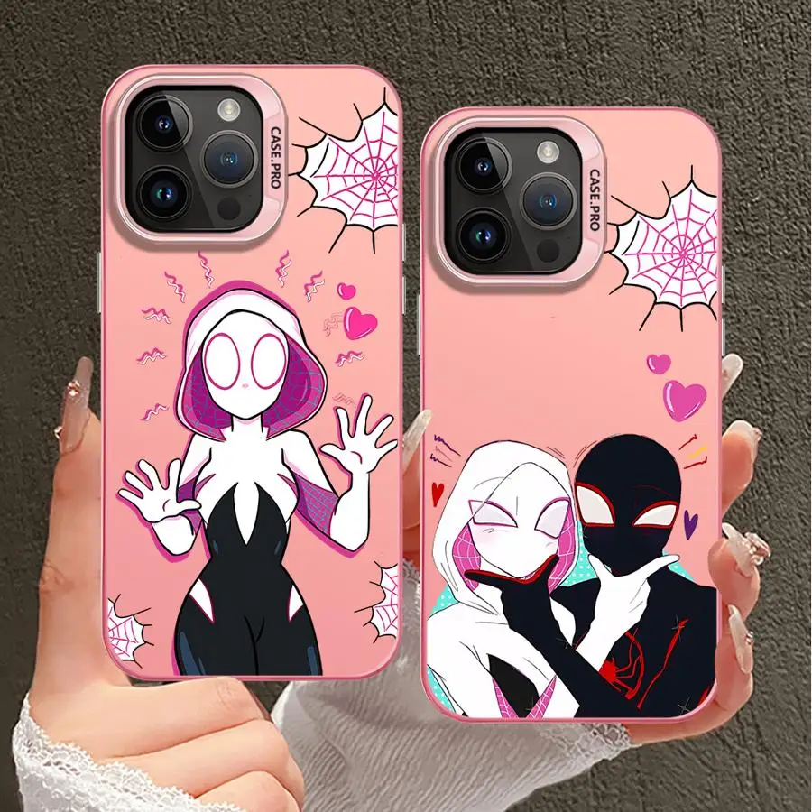 Чехол для телефона Marvel SpiderMan IronMan iPhone 11 12 Pro XR XS Max X 13 14 Plus 15 16 мягкий силиконовый