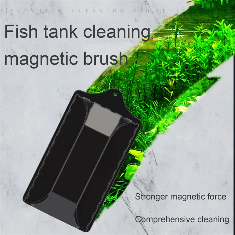 Magnetic Aquarium Glass Cleaner Algae Scraper Fish Tank Cleaning Tool For Fish Tank Glass Algae Cleaner Magnet Brush 3 Sizes