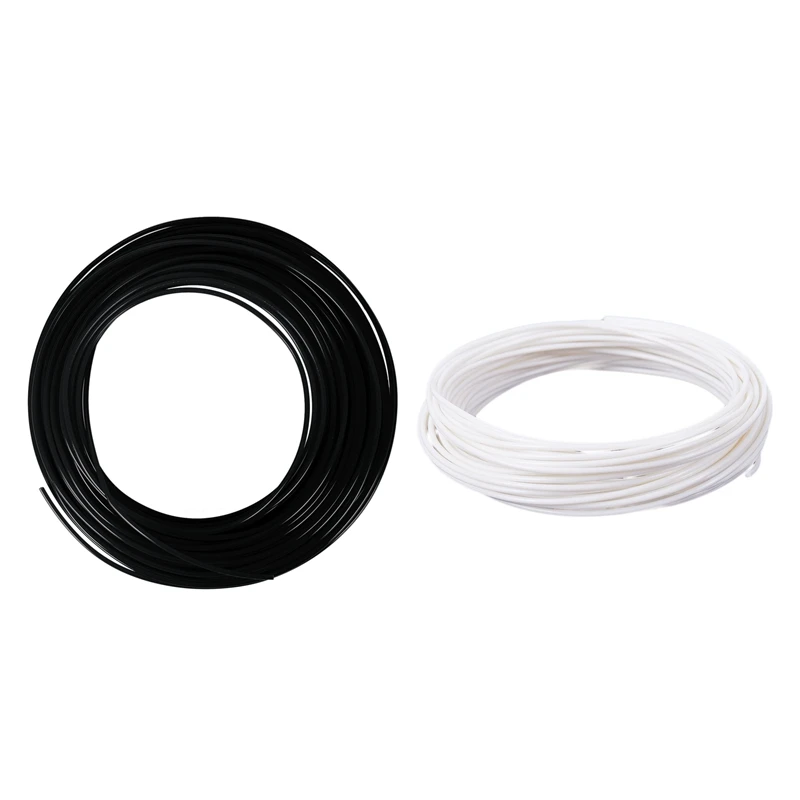 

2 Pcs 3D Printer Pen Filament 1.75Mm Pla 10M - White & Black