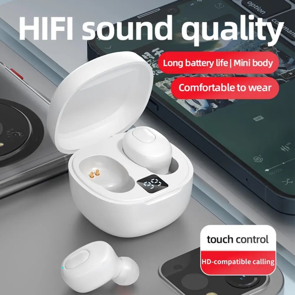 

Wireless Headset Fashionable Bluetooth-compatible5.0 Sports In-ear Earphone Digital Display Wireless Earphone