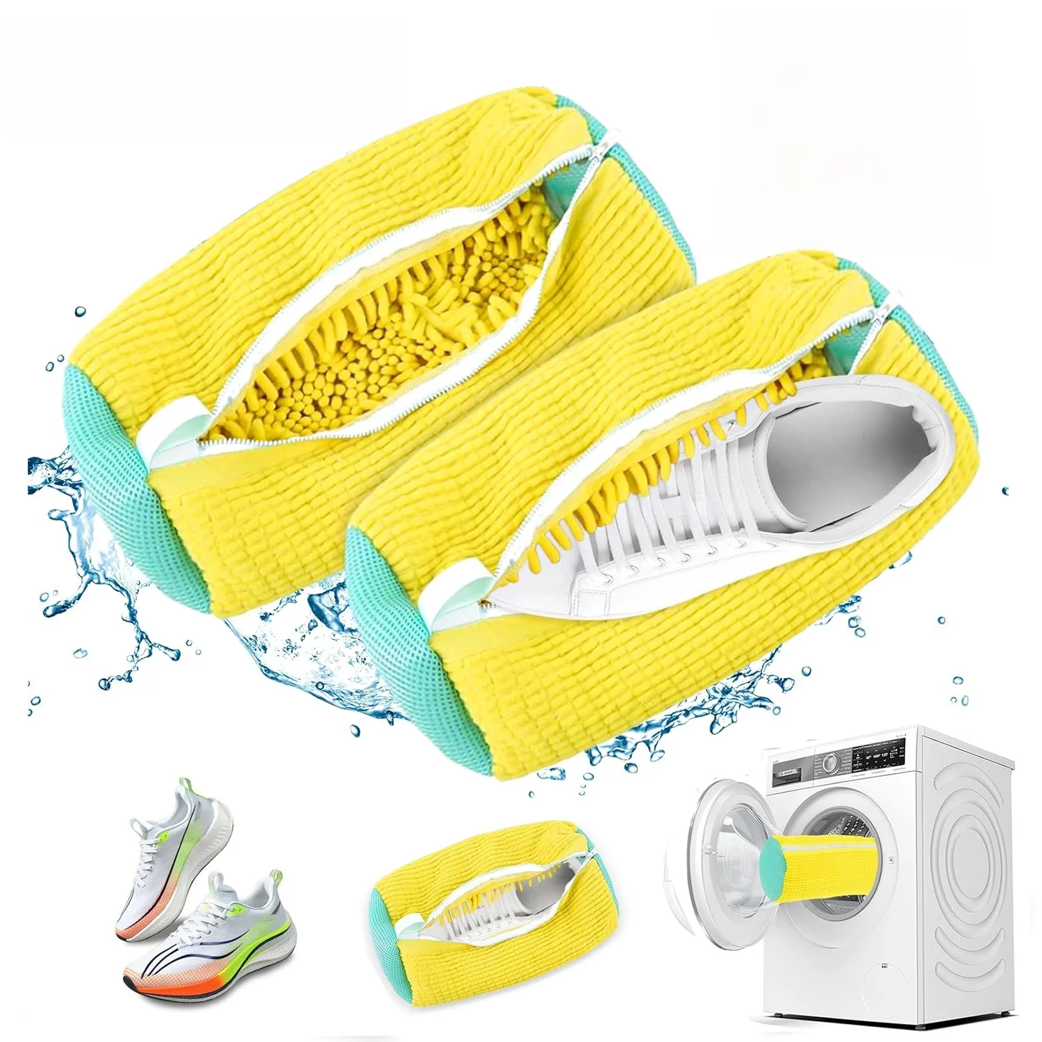 Трансграничная новая тормозная молния синельная сумка для обуви стиральная