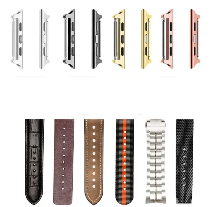 Металлическая застежка-переходник для ремешка Apple Watch Series 8/7/6/SE/5/4 45 мм 41 44 40 S8 Ultra 49