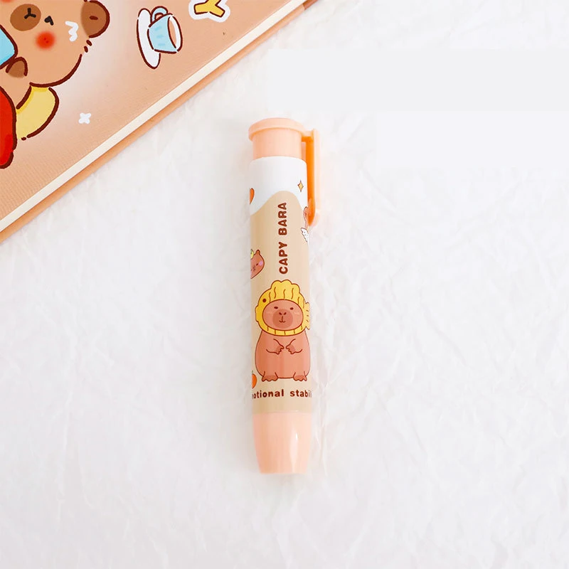 Кавайная капибара ластик для пресса эстетические школьные принадлежности все