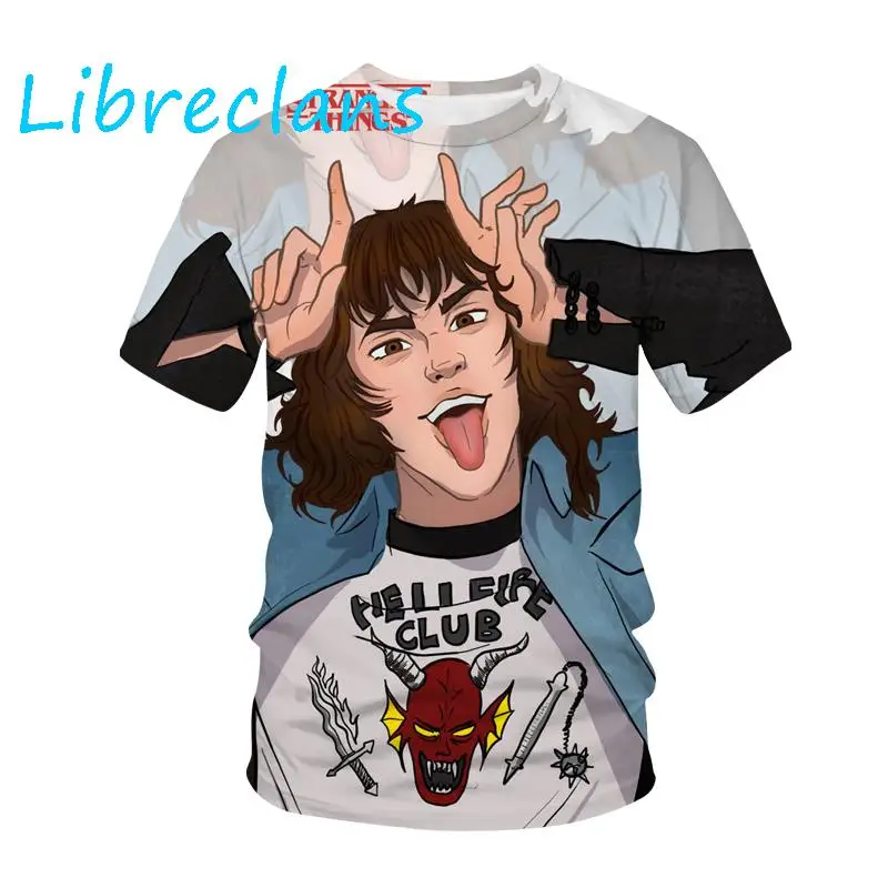 Футболка Мужская/женская оверсайз с 3D-принтом очень странные дела |