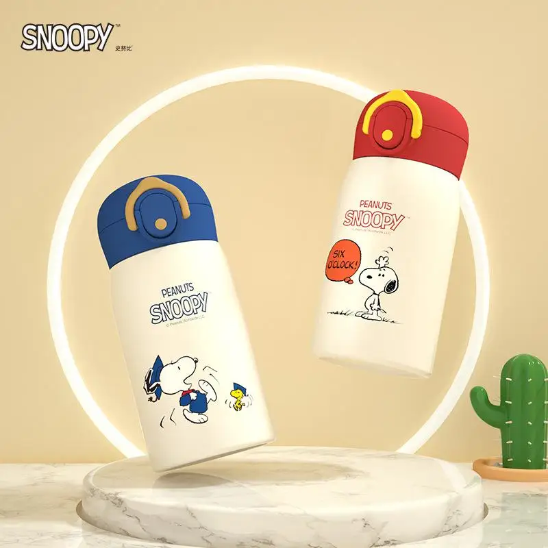 

Kawaii Snoopy Cartoon Cute 316 Stainless Steel Leak-Proof Portable Water Cup with Bounce Cap Cup Children's Thermal Cup