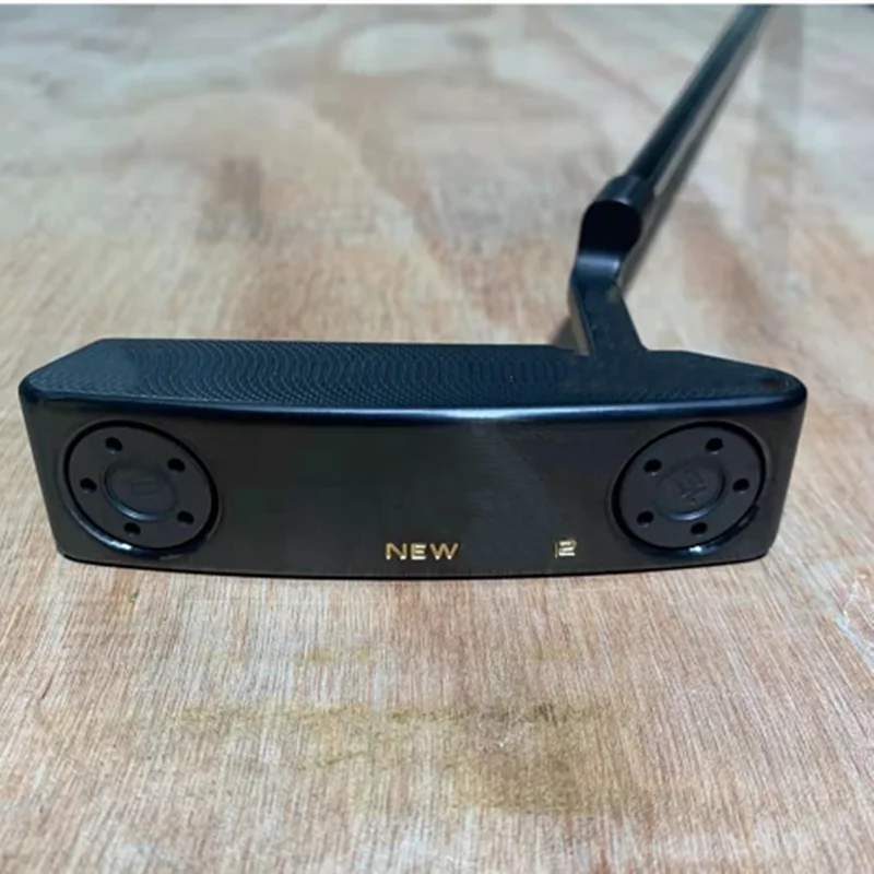 

Brand new gold-plated craft golf club right hand putter with logo and headgear