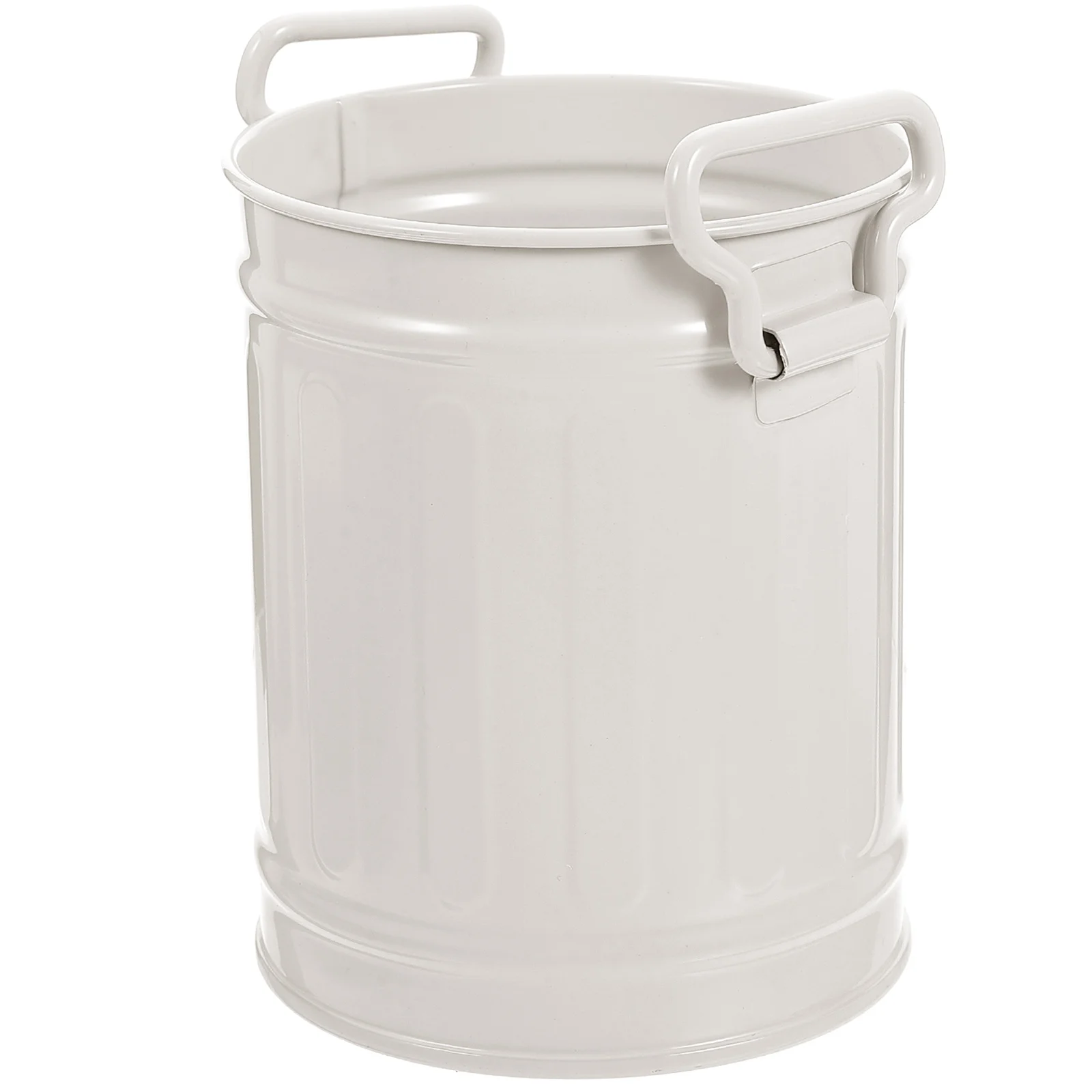 

Trash Can Holder Bin Metal Pen Container Garbagemini Desk Storage Bucket Brush Wastefor Pot Iron Stationery Multi Countertop