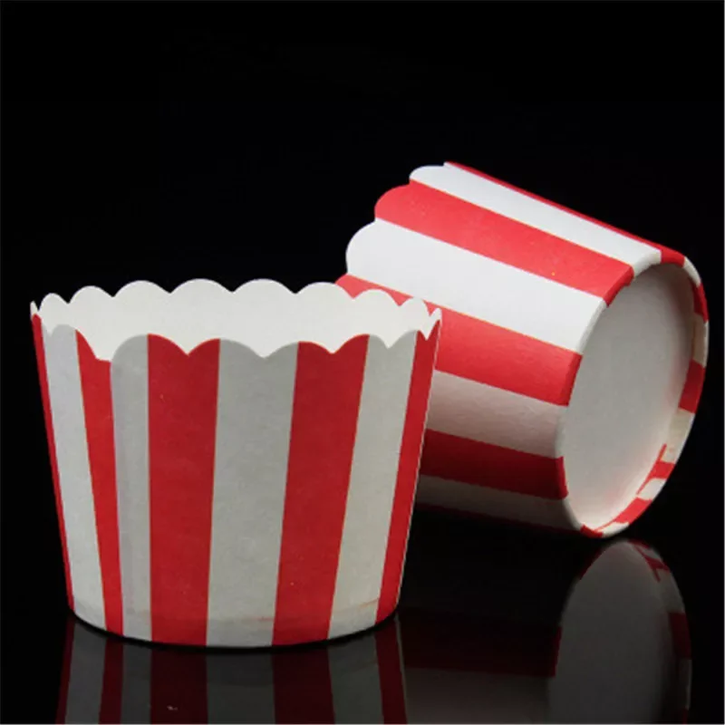 

2023NEW Stripe Cupcake Paper Cup Greaseproof Cupcake Wrapper Paper Muffin Cupcake Baking Cup Cupcake Liners For Wedding Party