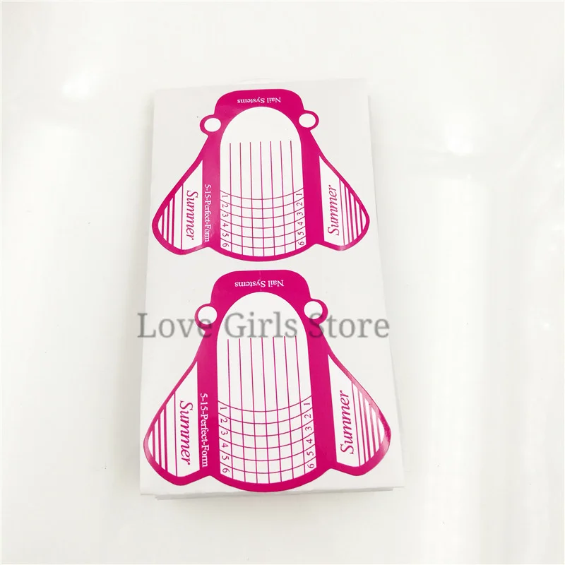 100 шт./рулон акриловые формы для наращивания ногтей |